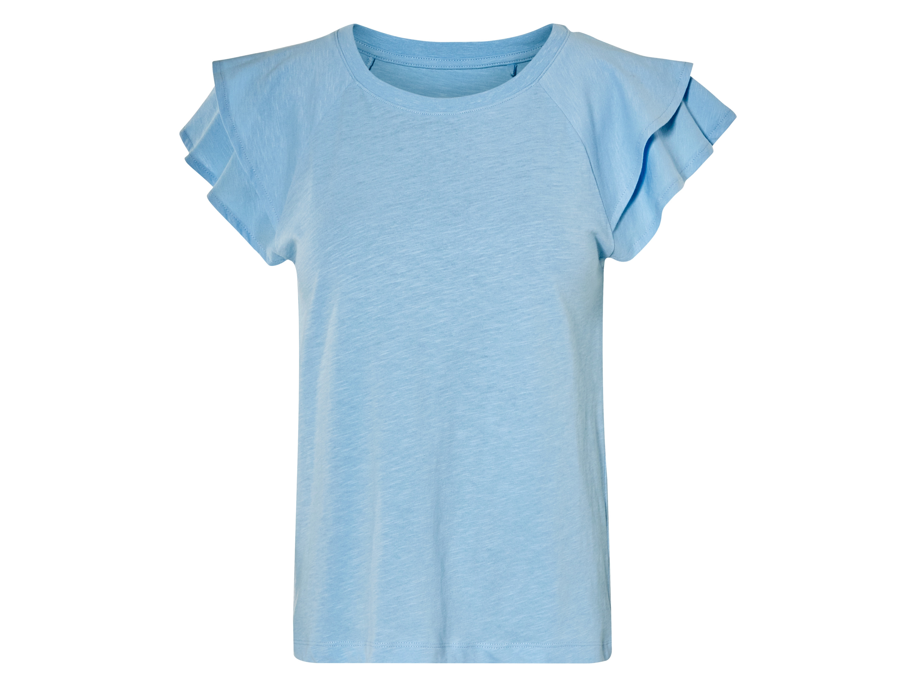 esmara® Dámské triko, čistá bavlna (světle modrá, XL (48/50))