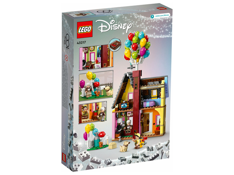 Lego Disney dům Up s balónky a minifigurkami.