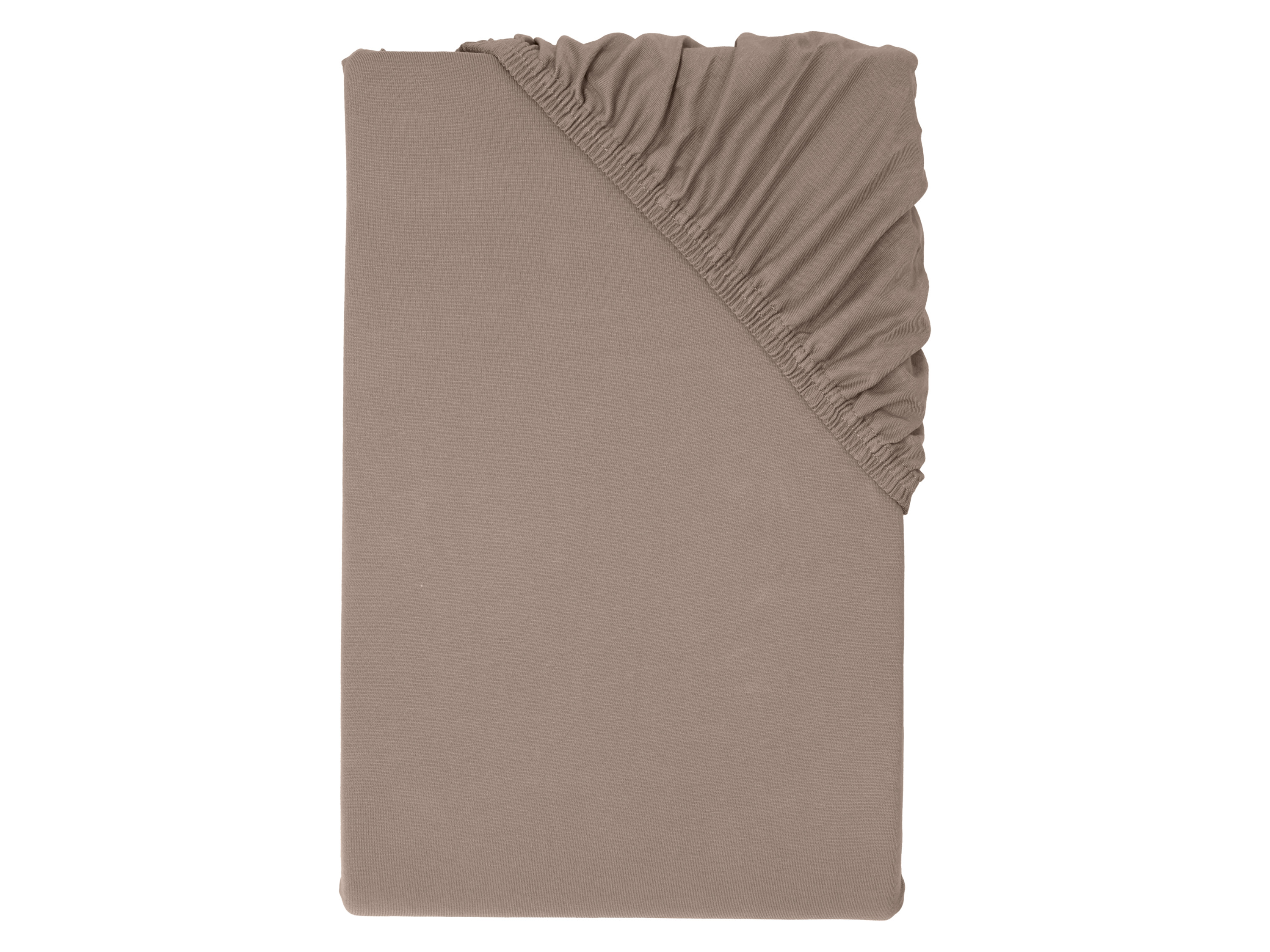 Livarno® Žerzejové napínací prostěradlo, 90-100 x 200 cm (hnědá)