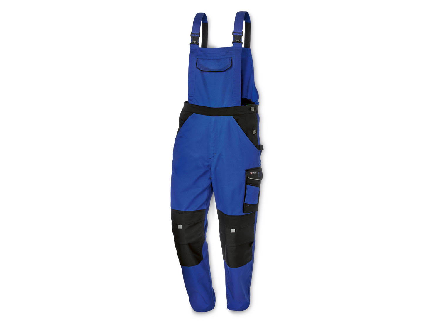 Parkside Performance® Pánské pracovní kalhoty s laclem (50, modrá/černá)