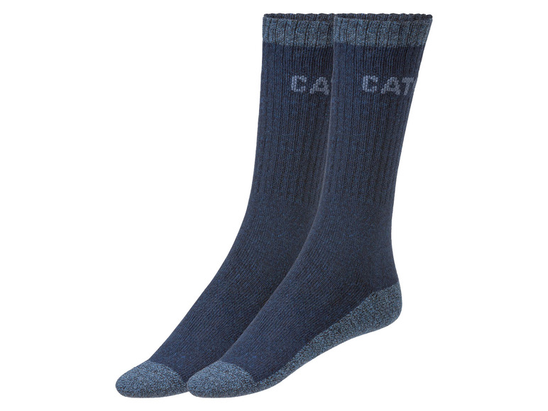 Caterpillar Pánské pracovní termo ponožky, 2 páry (39/42, navy modrá)