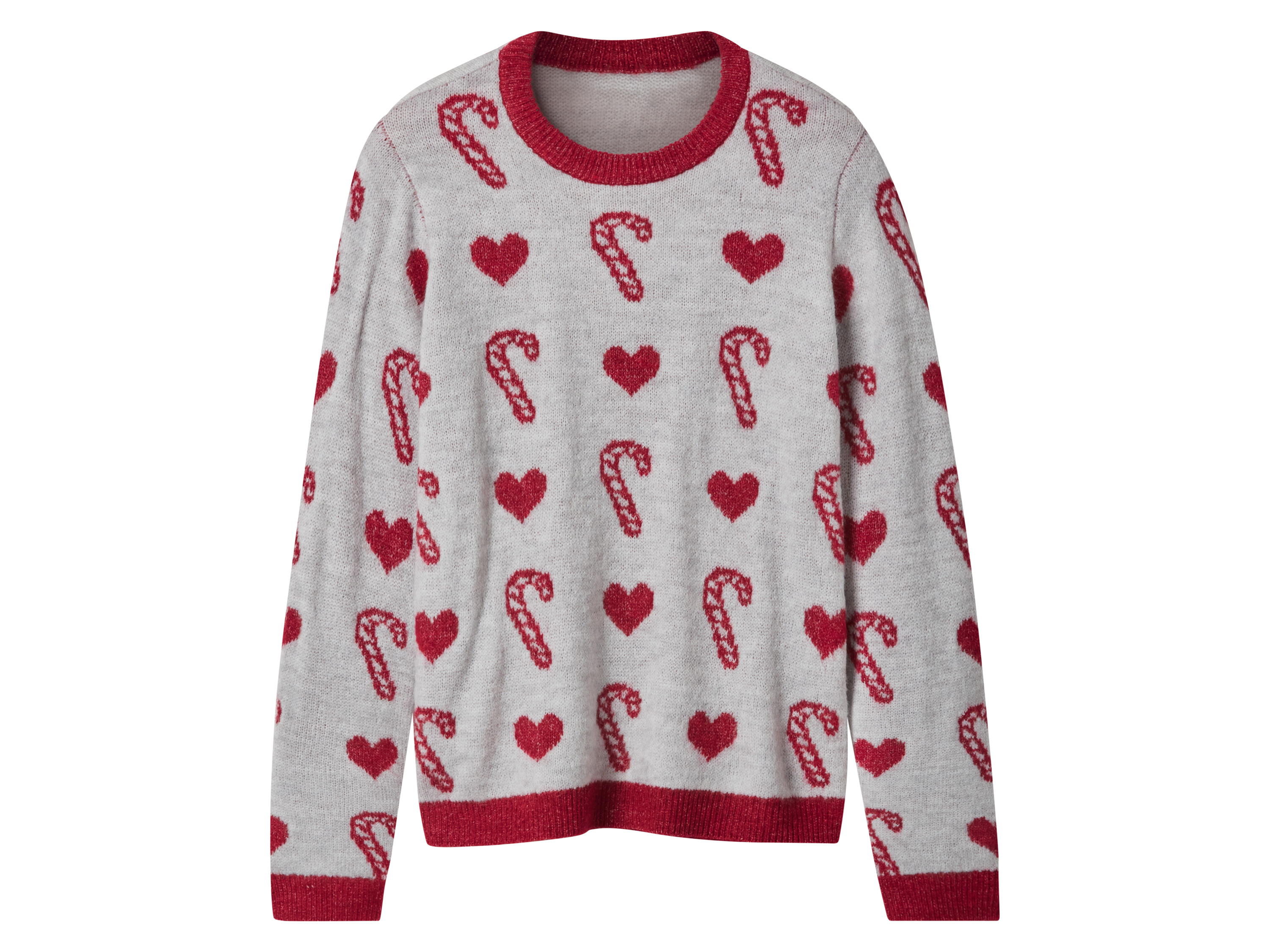 esmara® Dívčí vánoční pletený svetr (světle šedá, 134/140)