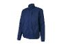 Tmavě modrá lehká bunda se zipem a vysokým límcem