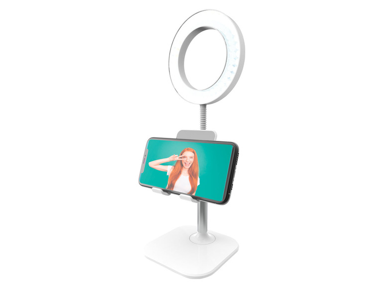  Zobrazit na celou obrazovku Digipower Stolní lampa s držákem na smartphone nebo tablet - Obrázek 5
