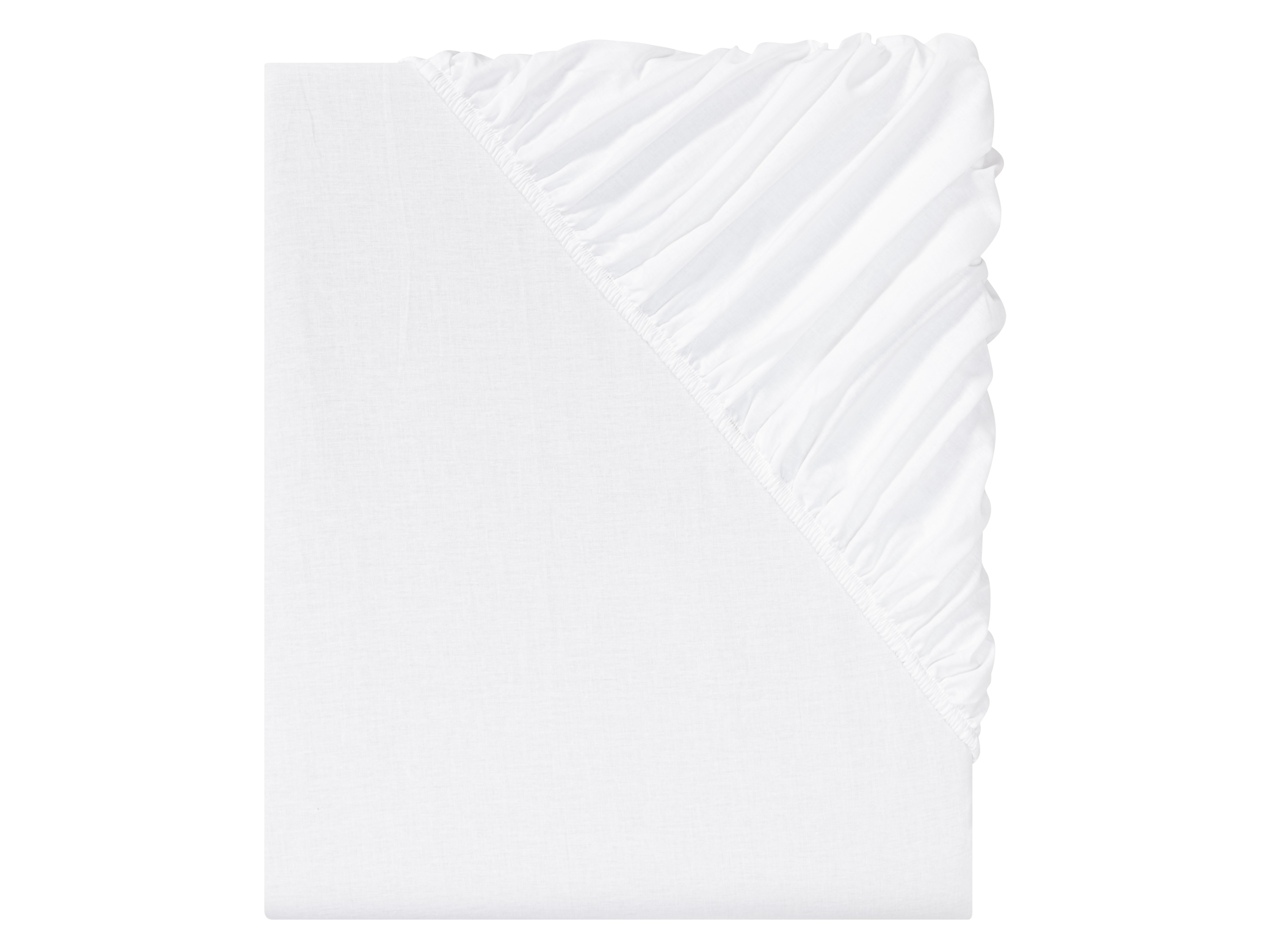 Livarno home Perkálové napínací prostěradlo, 140-160 x 200 cm (bílá)