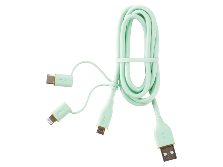  Zobrazit na celou obrazovku TRONIC® Nabíjecí a datový kabel 3 v 1, USB-A na USB-C, MicroUSB - Obrázek 4