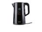 Černá elektrická konvice SilverCrest s digitálním displejem teploty.