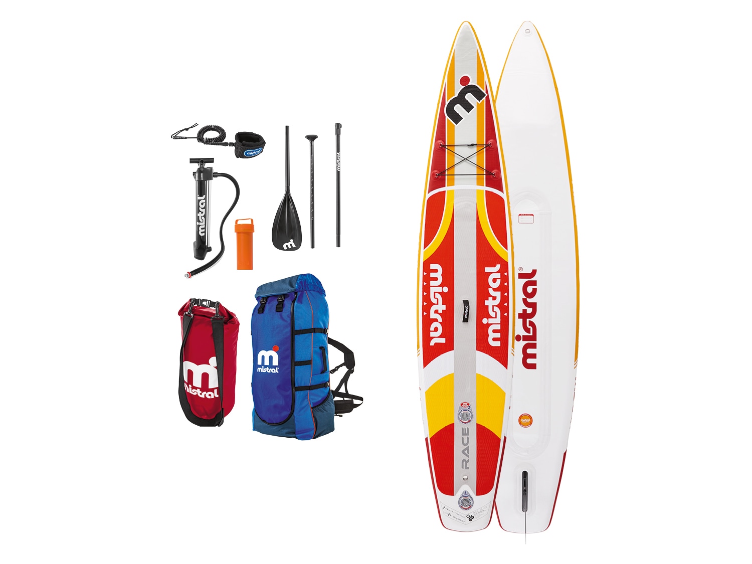 Mistral Dvoukomorový paddleboard Race 12,6′