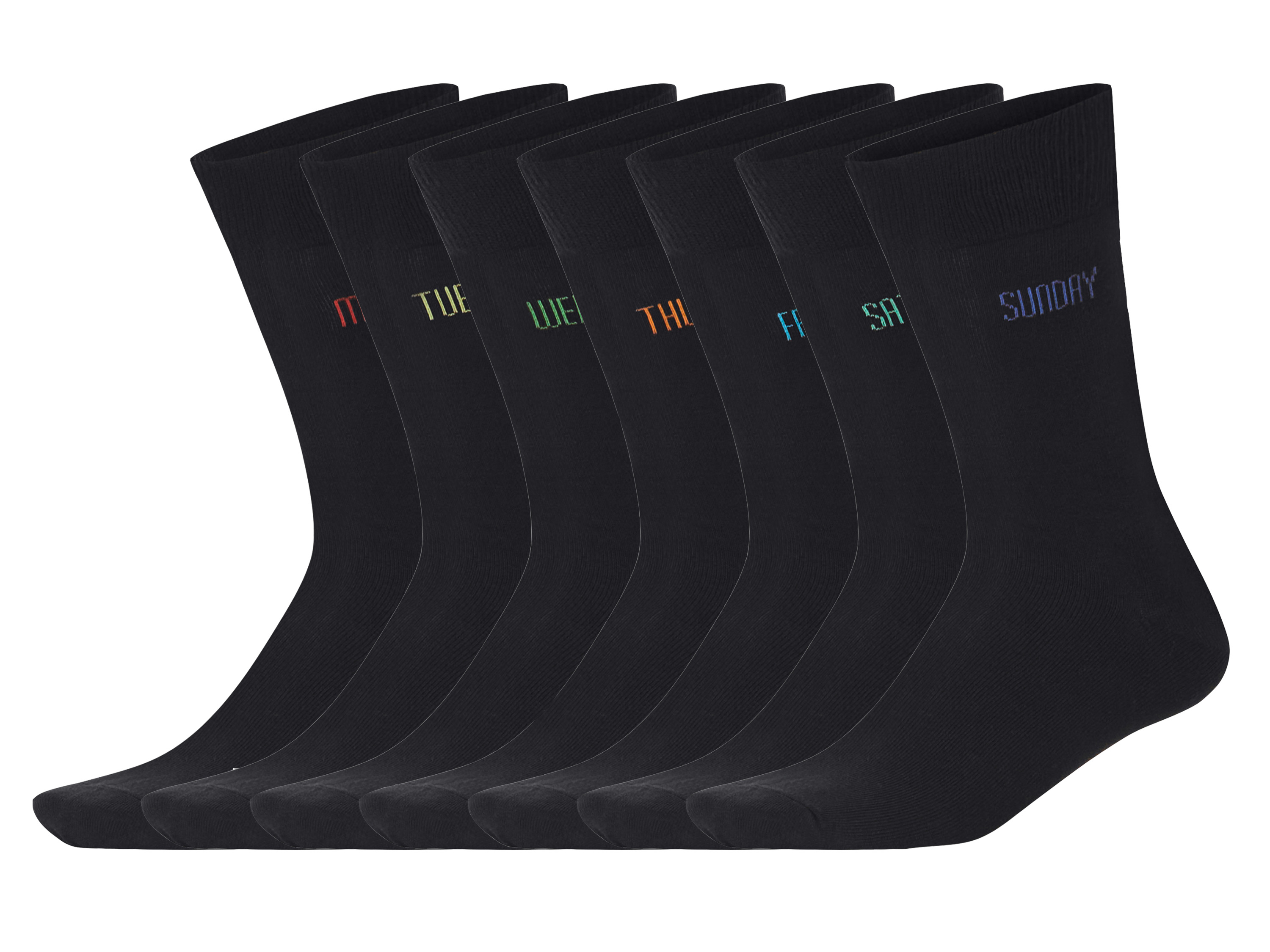 esmara Men Pánské ponožky s BIO bavlnou, 7 párů (černá, 39-42)