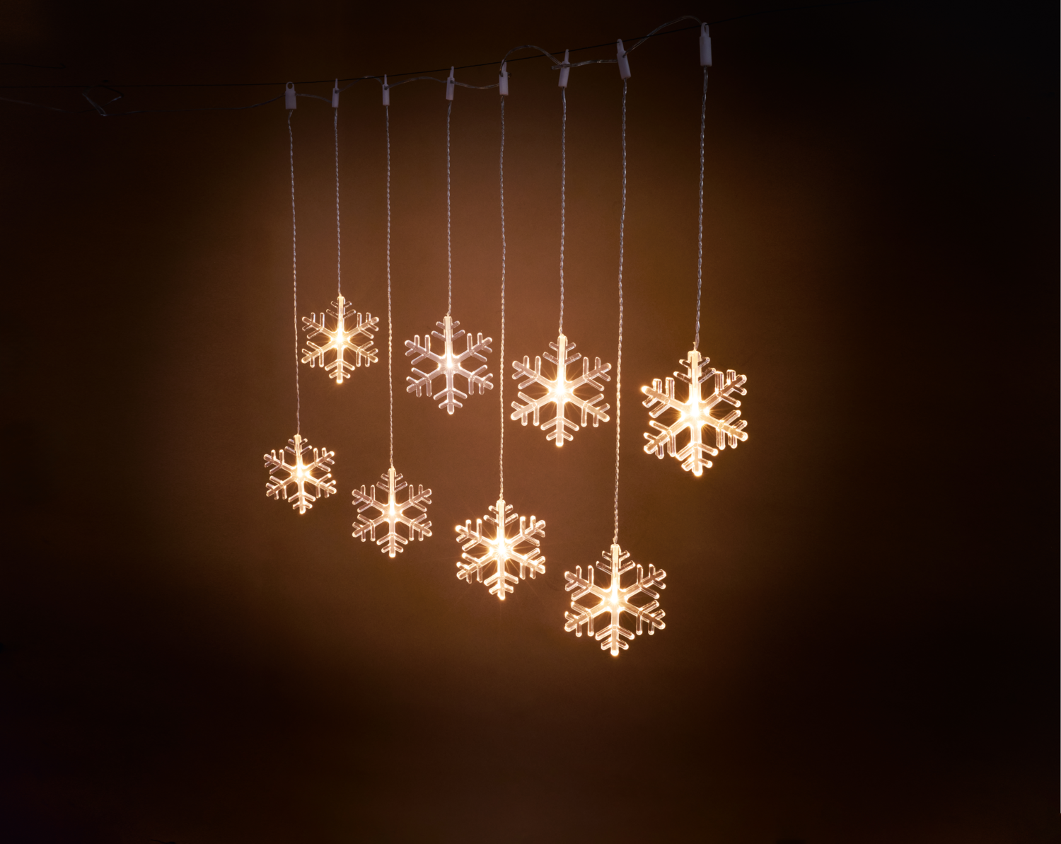 Livarno® Světelný LED závěs (sněhová vločka / teplé bílé)