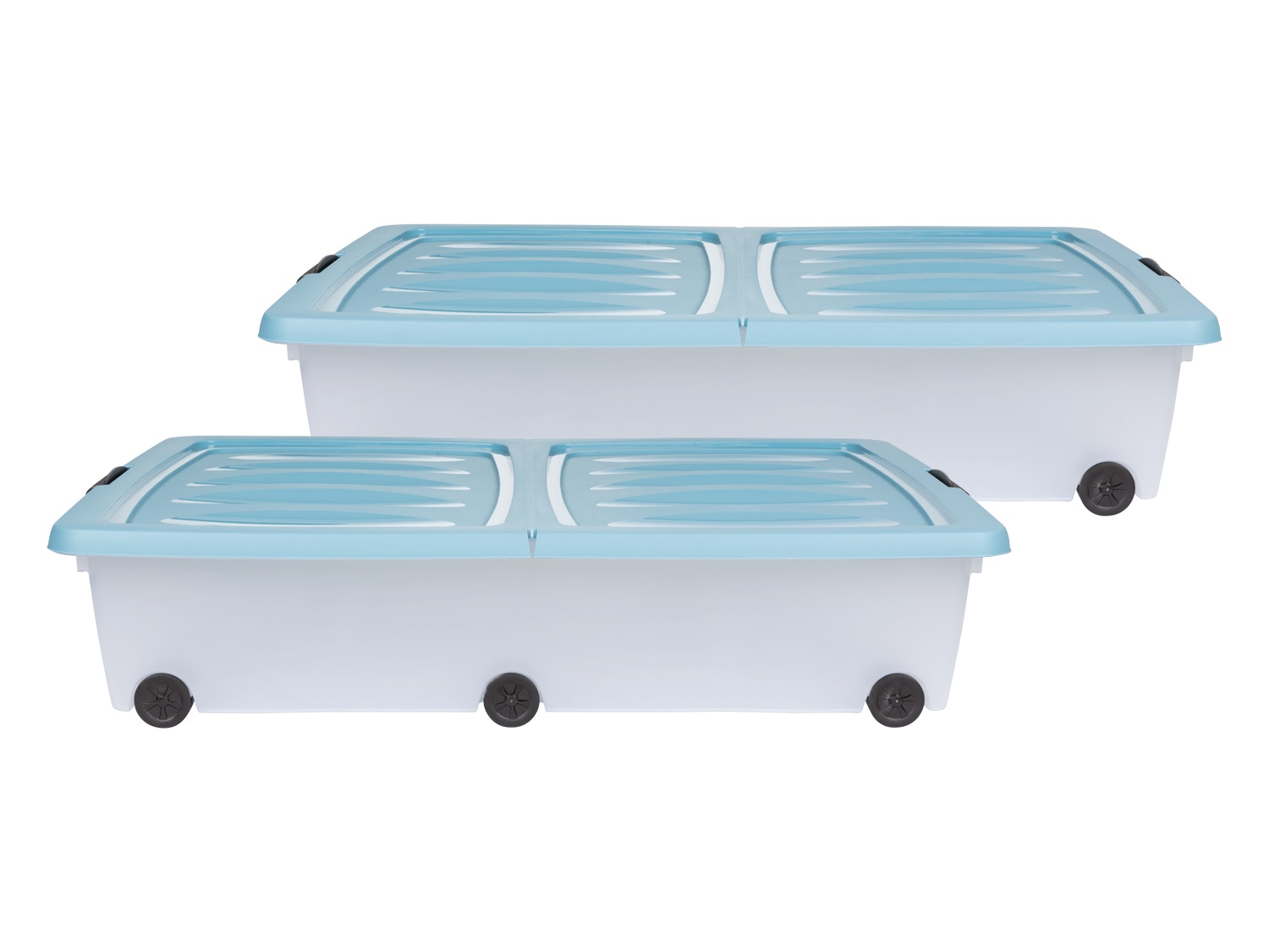LIVARNO home Sada boxů na kolečkách pod postel, 2dílná