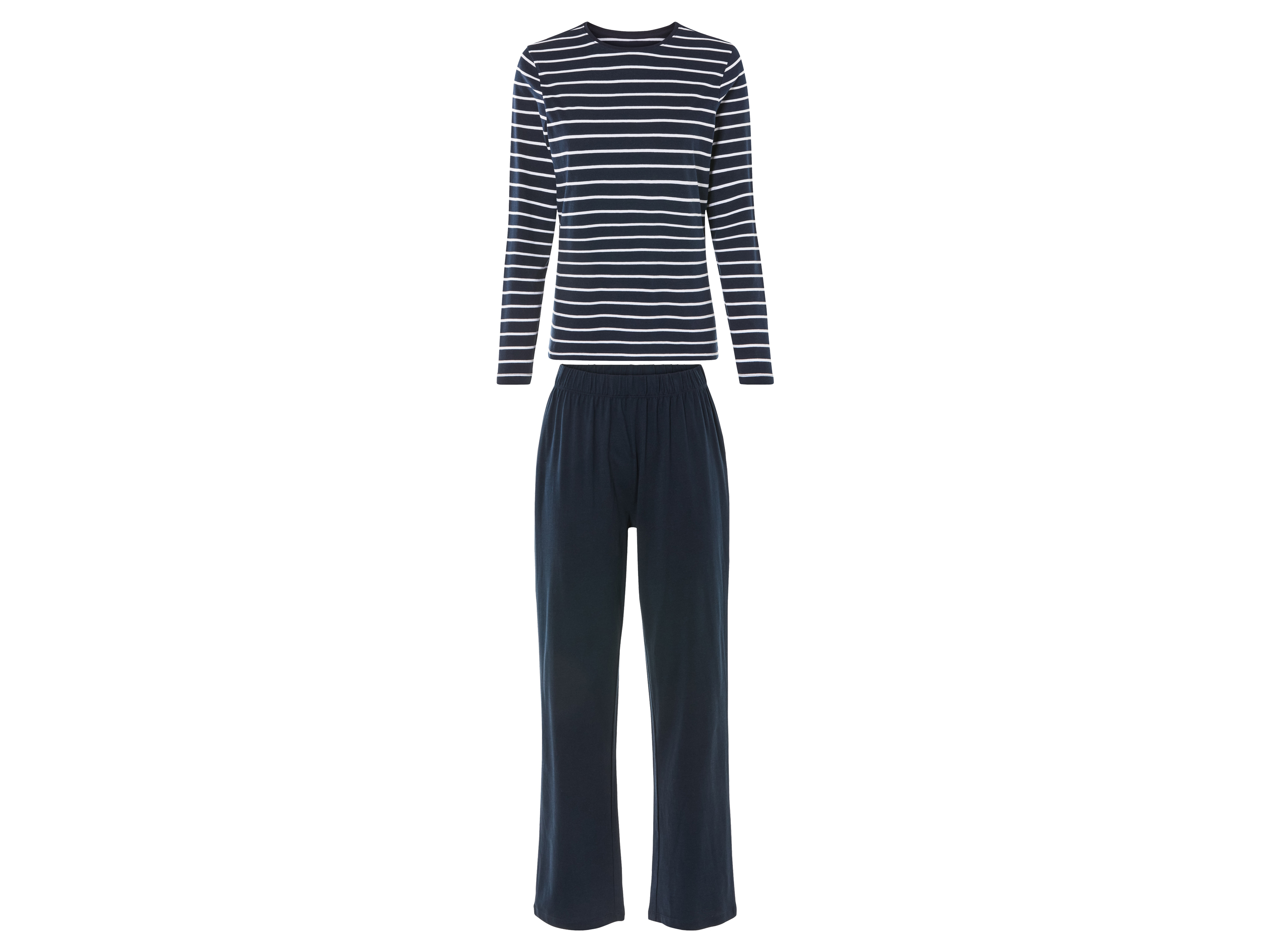 esmara® Dámské pyžamo (navy modrá / pruhovaná, XS (32/34))