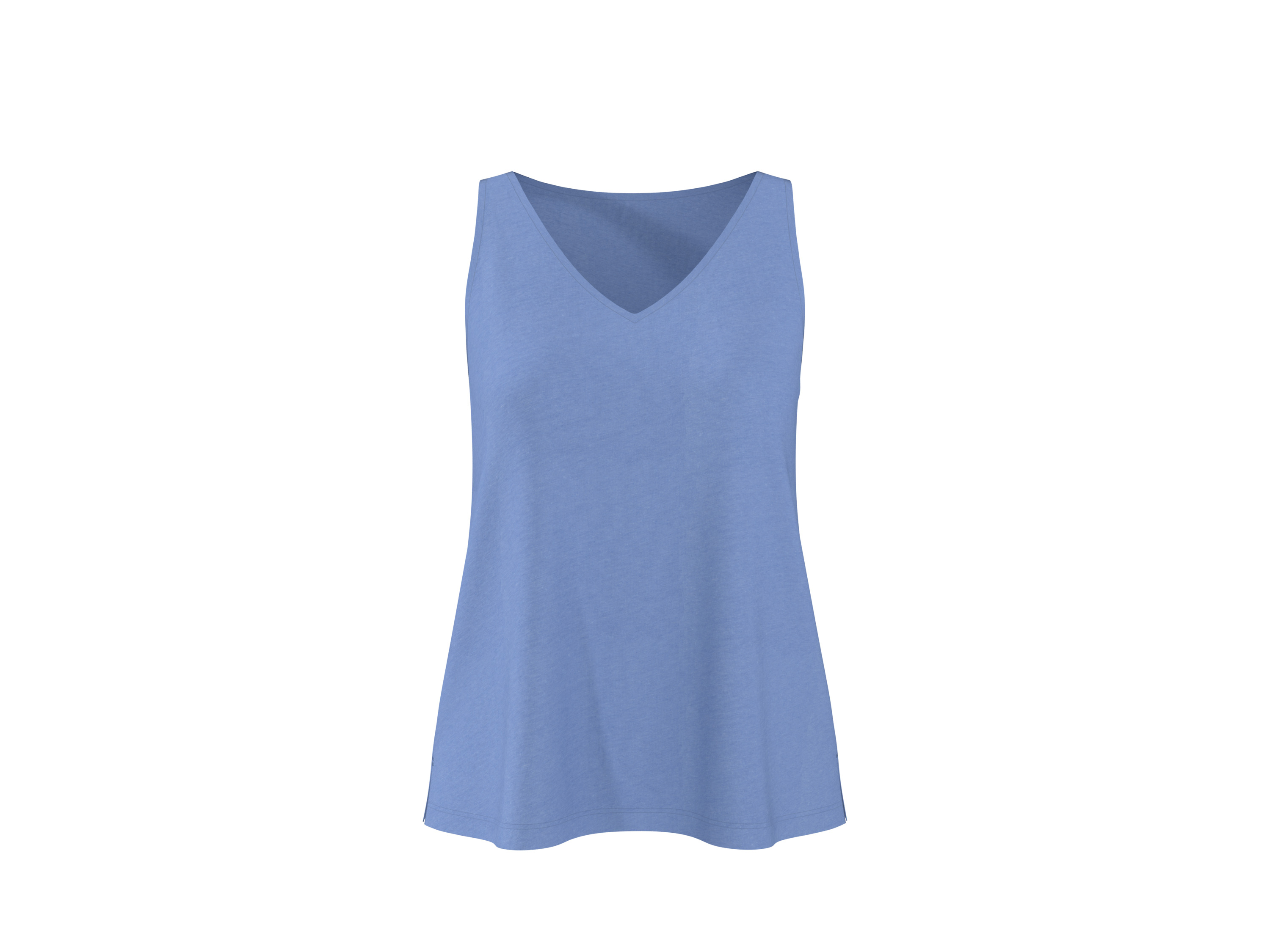 esmara® Dámský lněný top (modrá, XS (32/34))
