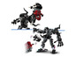 LEGO figurky Spider-Mana a Venoma s velkým Venom Mech.