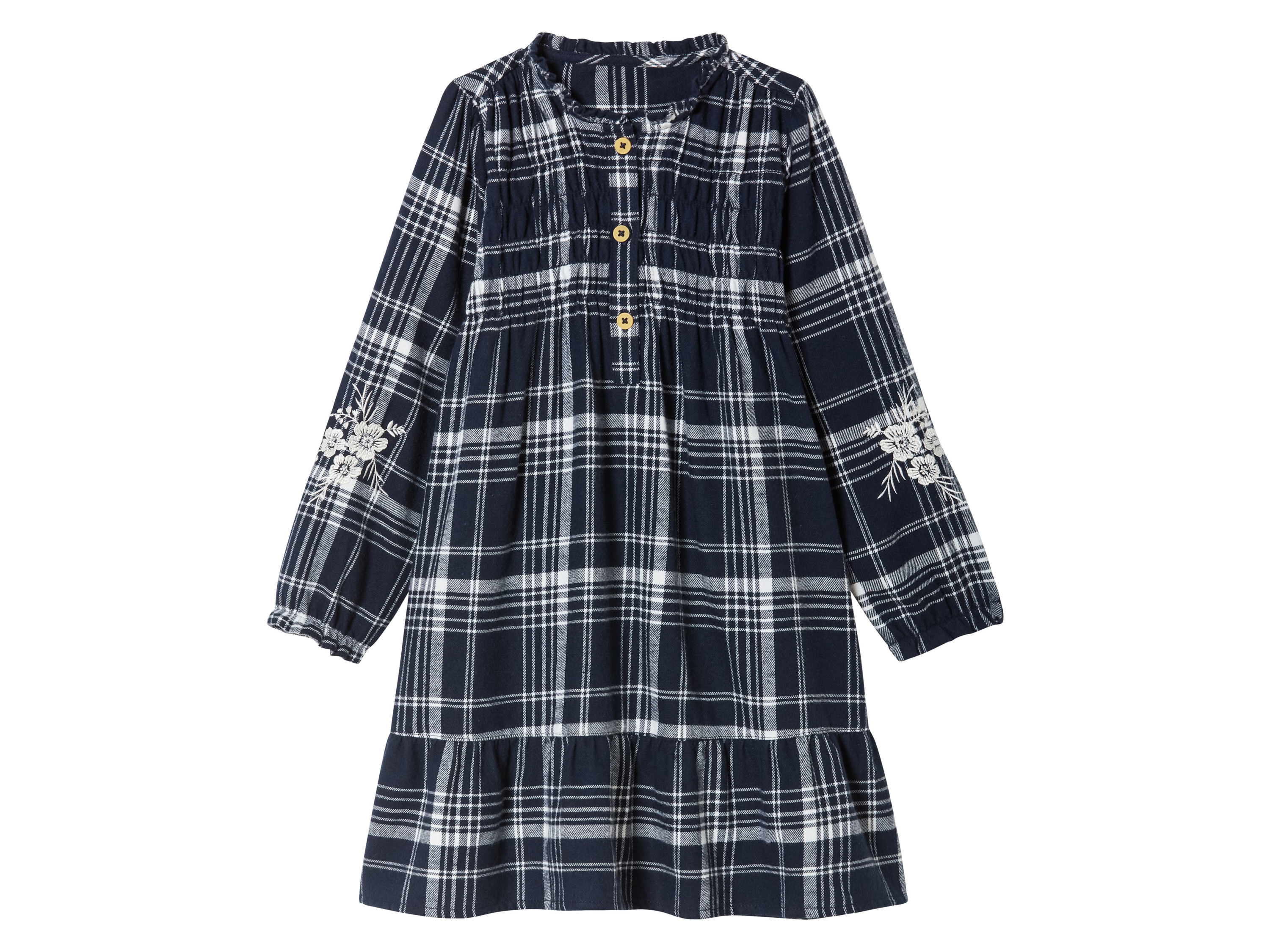 lupilu® Dívčí flanelové šaty (104, navy modrá)