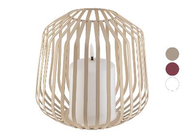 LIVARNO home LED svíčka v kovovém košíku