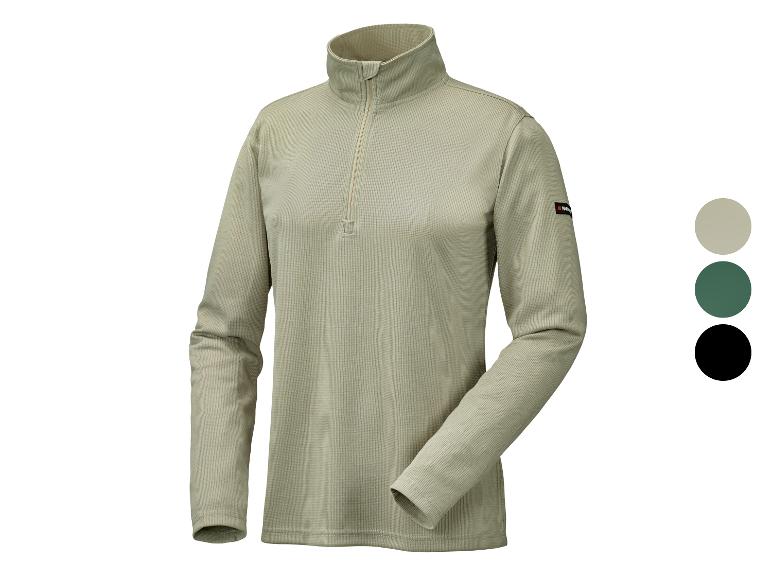 Bežový svetr Parajumpers s dlouhým rukávem a polozipem.