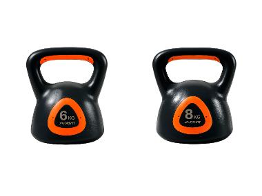 CRIVIT Posilovací činka Kettlebell, 6 kg / 8 kg
