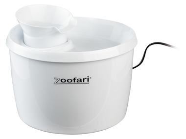 zoofari® Fontána na pití pro domácí zvířata, 2,7 l