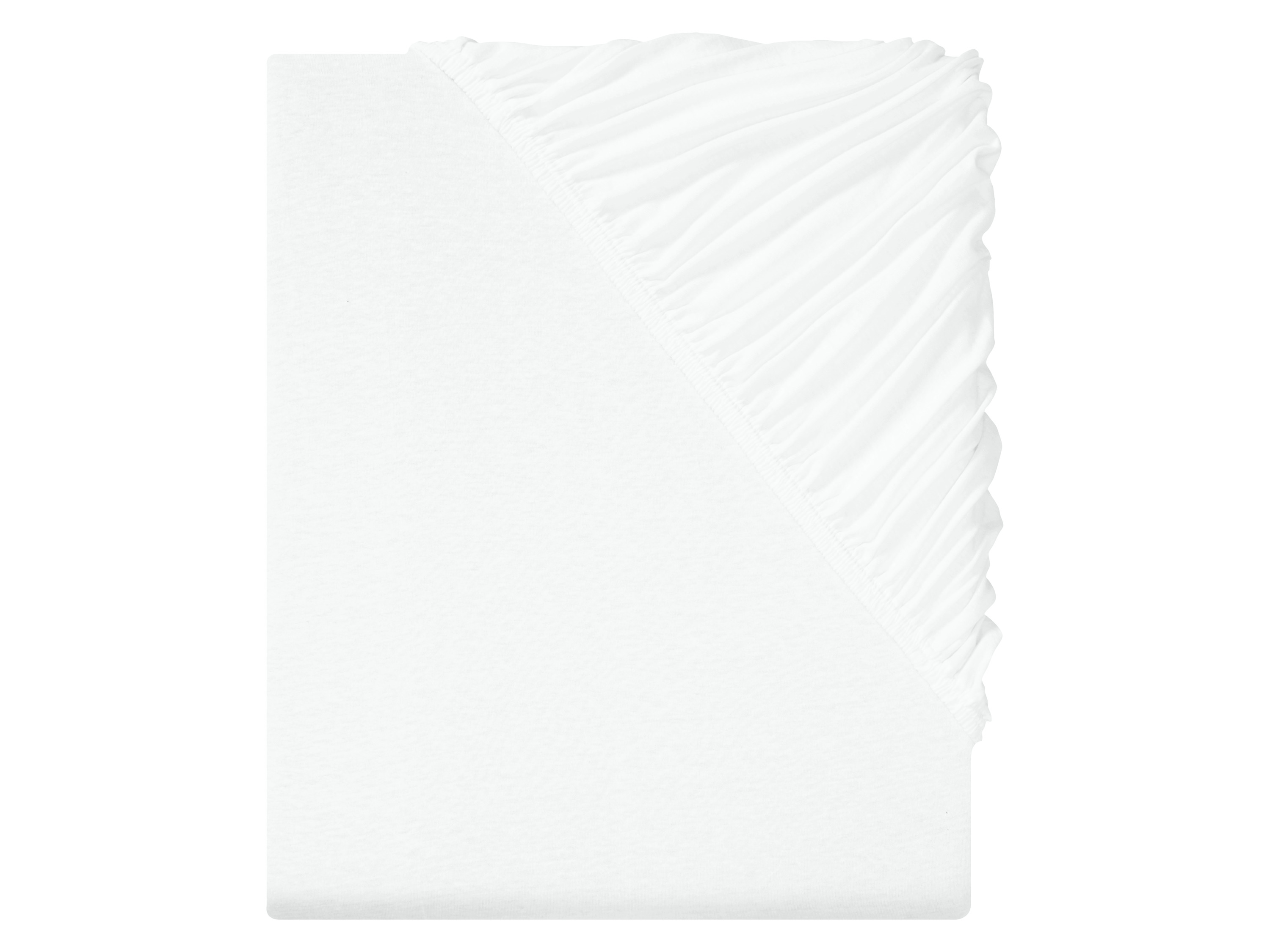 Livarno home Žerzejové napínací prostěradlo, 180-200 x 200 cm (bílá)