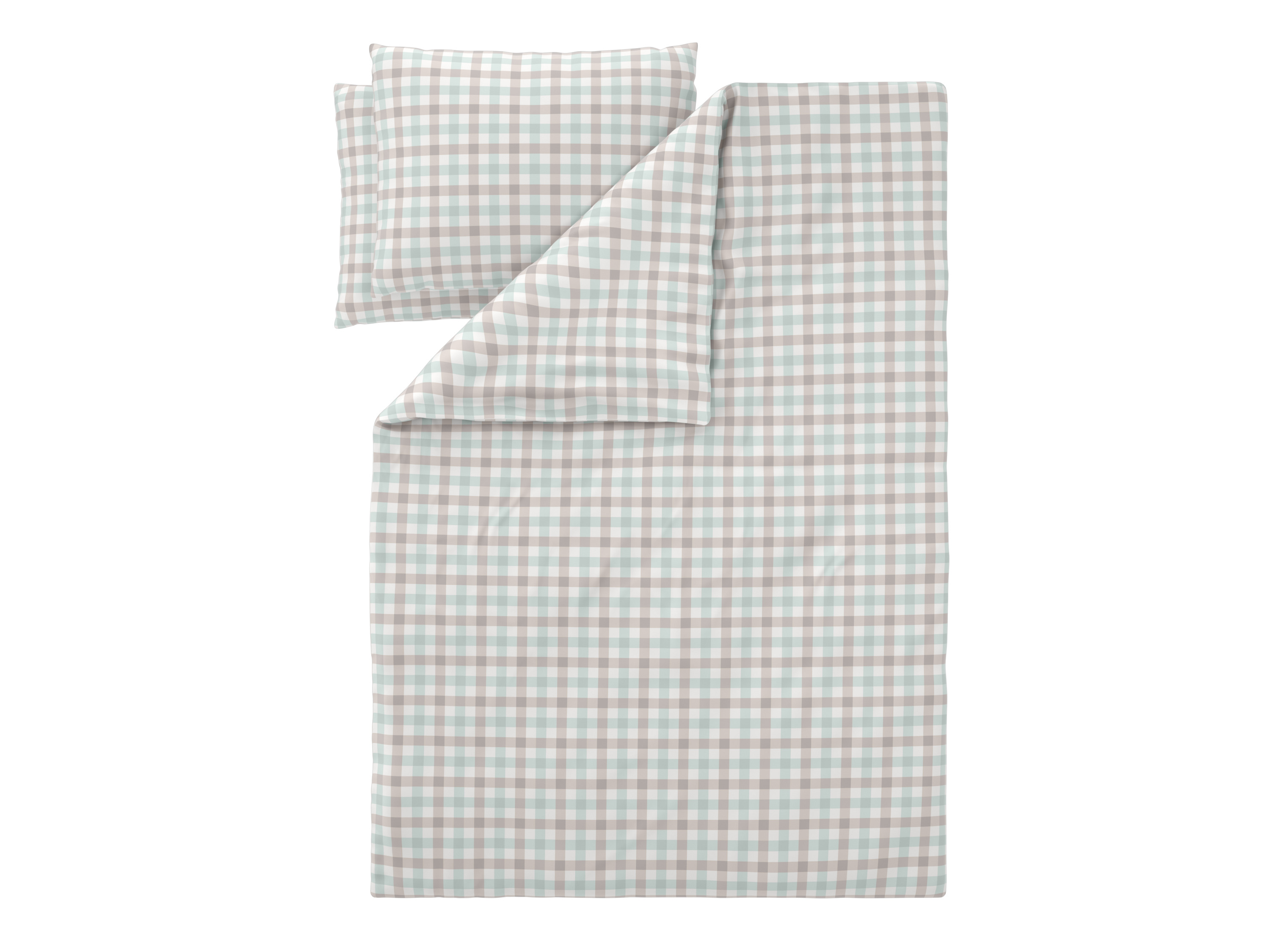 Livarno® Ložní povlečení z mikrovláknitého saténu, 200 x 220 cm, 70 x 90 cm (kostkovaná)