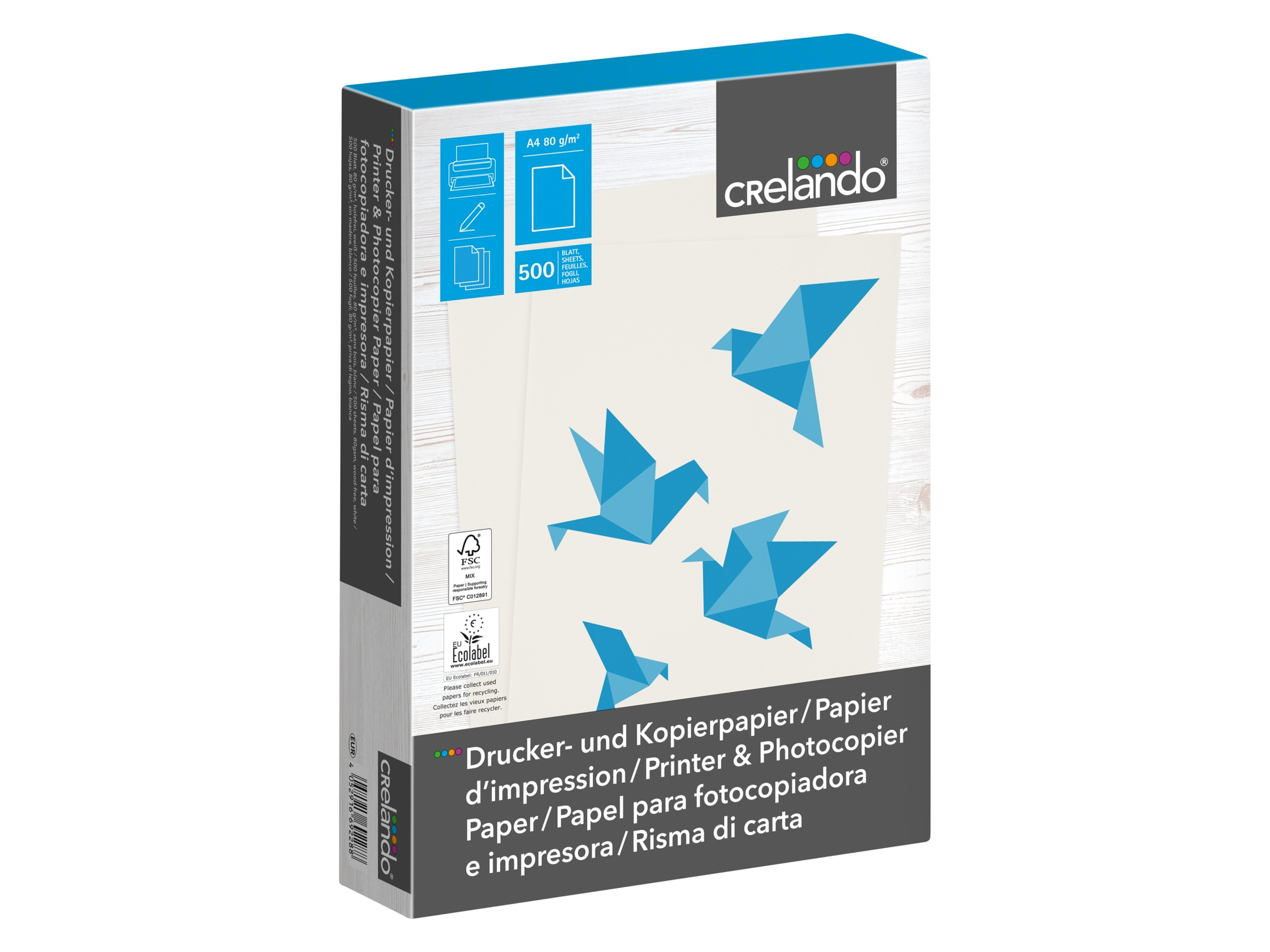 crelando® Kancelářský papír A4, 500 listů
