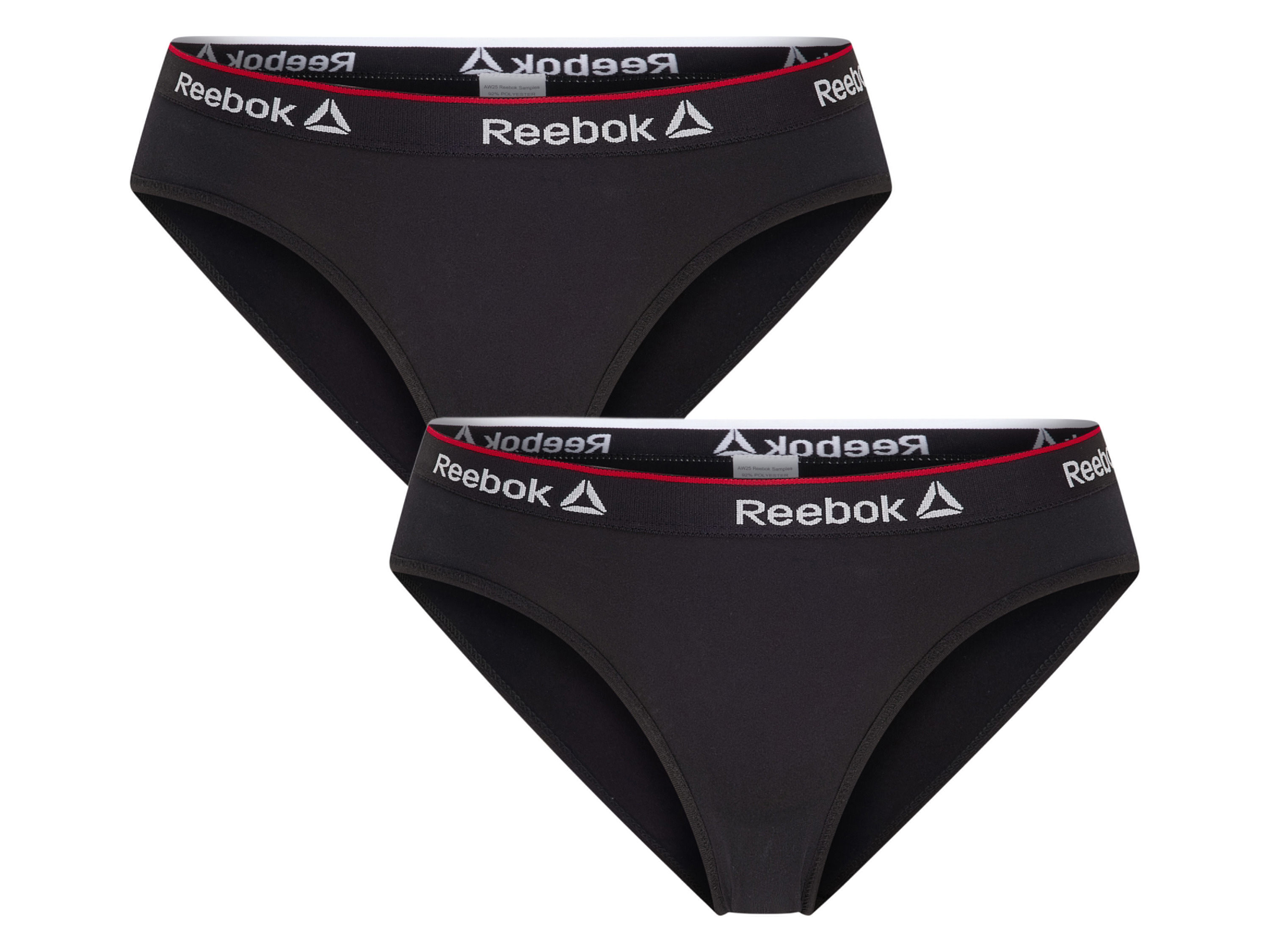 Reebok Dámské kalhotky, 2 kusy (černá, M)