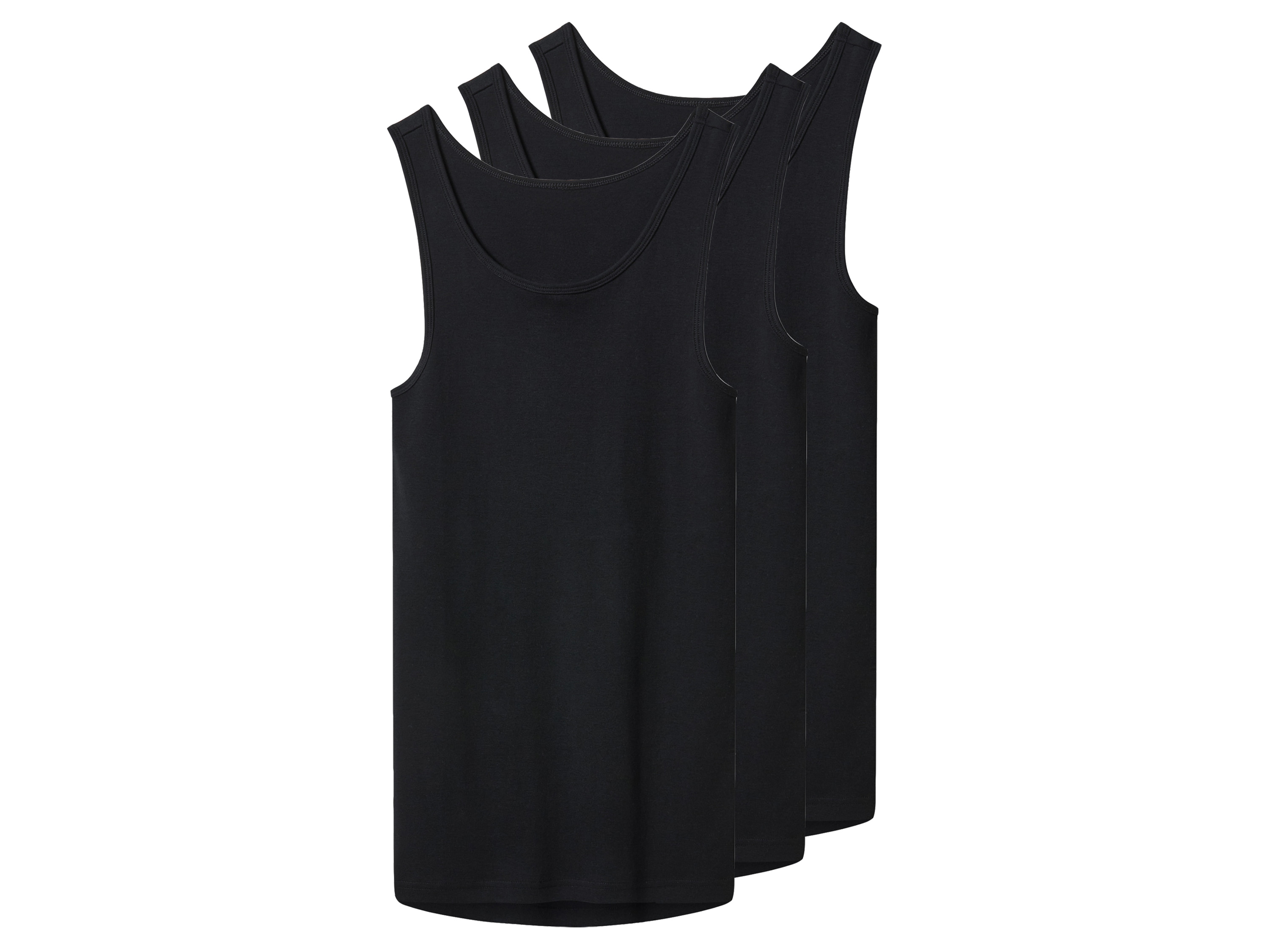 esmara Men Pánský nátělník, 3 kusy (černá, 7/Xl)