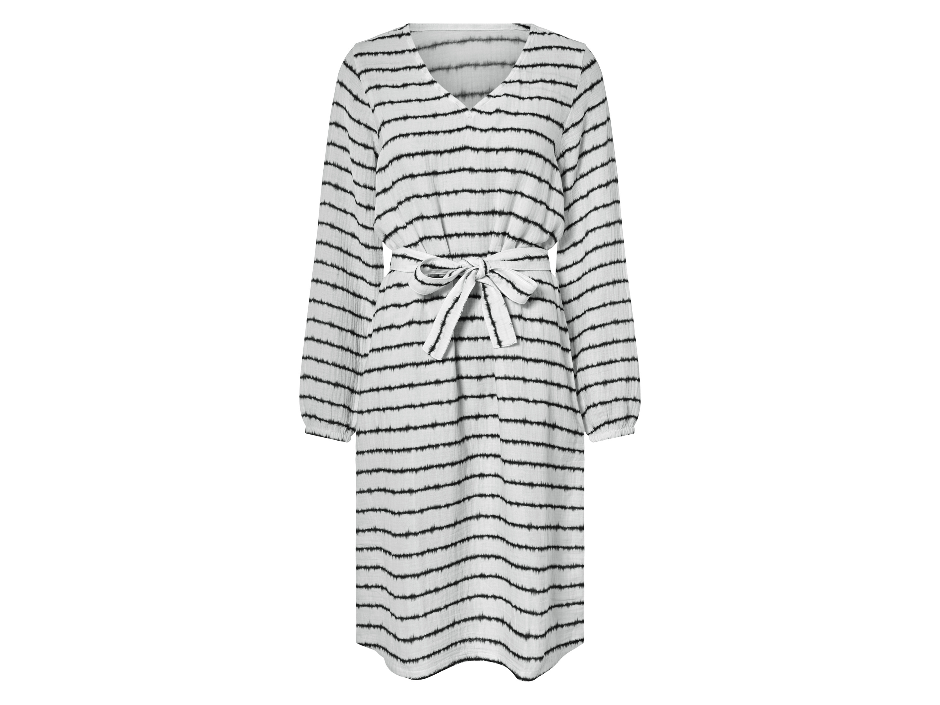 esmara® Dámské mušelínové šaty (bílá, S (36/38))