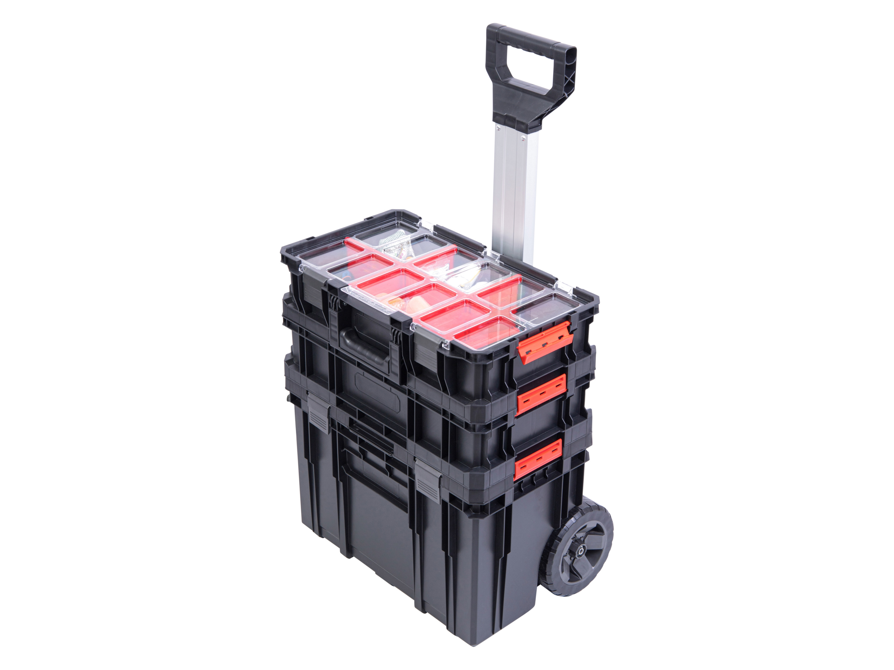 Qbrick System Vozík na nářadí TWO Cart Plus Vario + TWO Organizer Flex 100 Plus + QS TWO Box 100 Flex