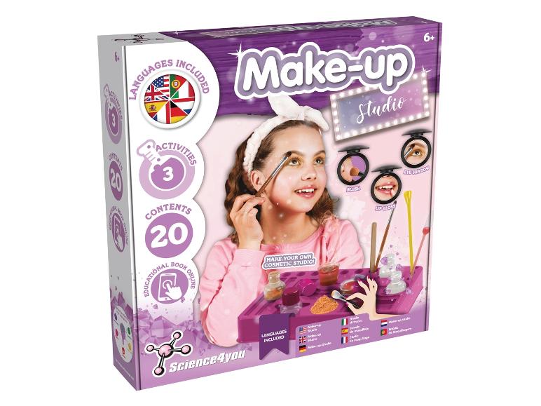 Sada na líčení Make-up Studio s očními stíny, tvářenkou a leskem na rty od Science4you.