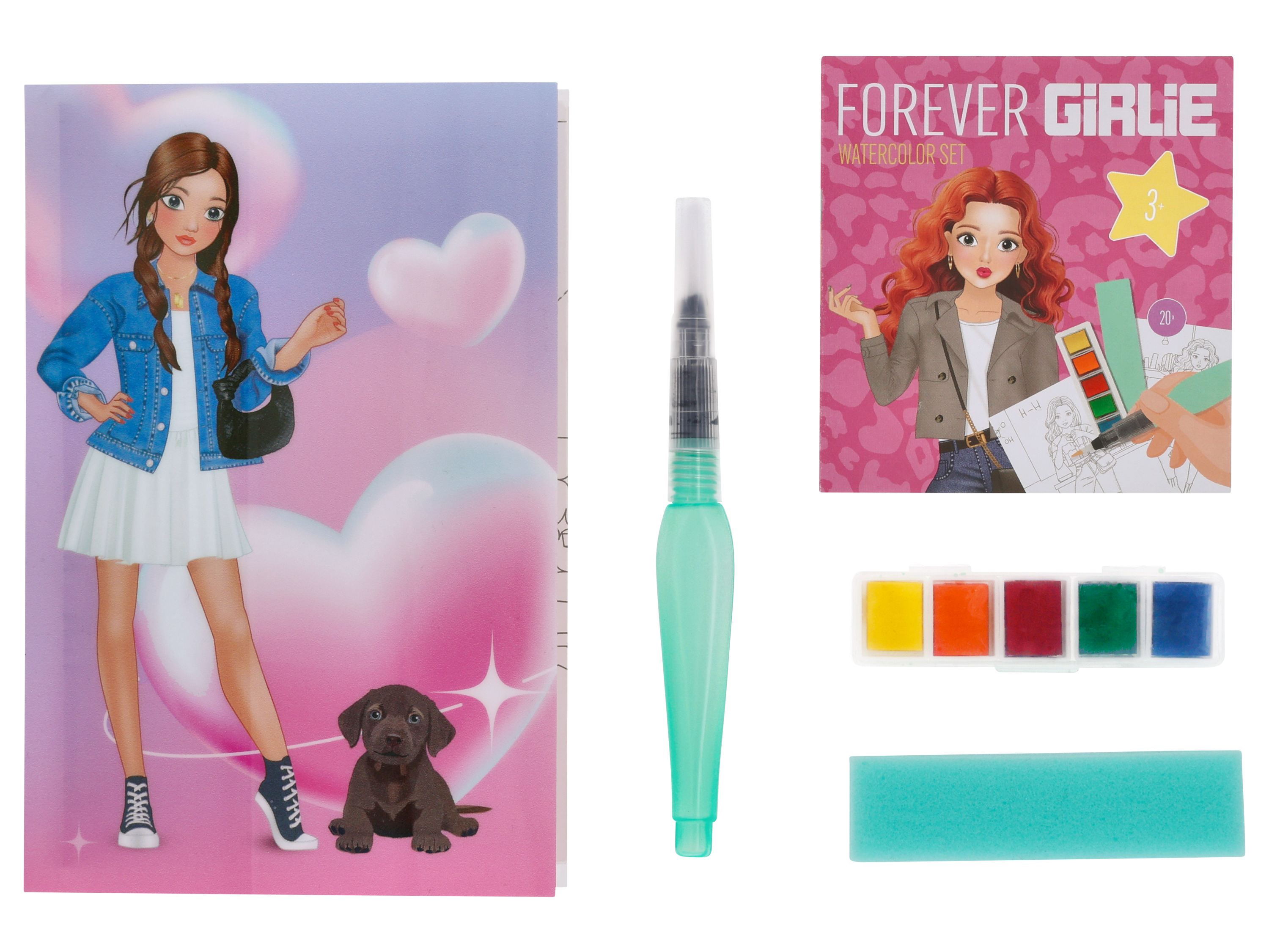 Sada vodových barev (mintová)