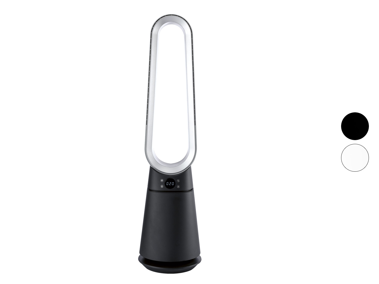 Dyson bezlopatkový ventilátor, moderní a elegantní design.