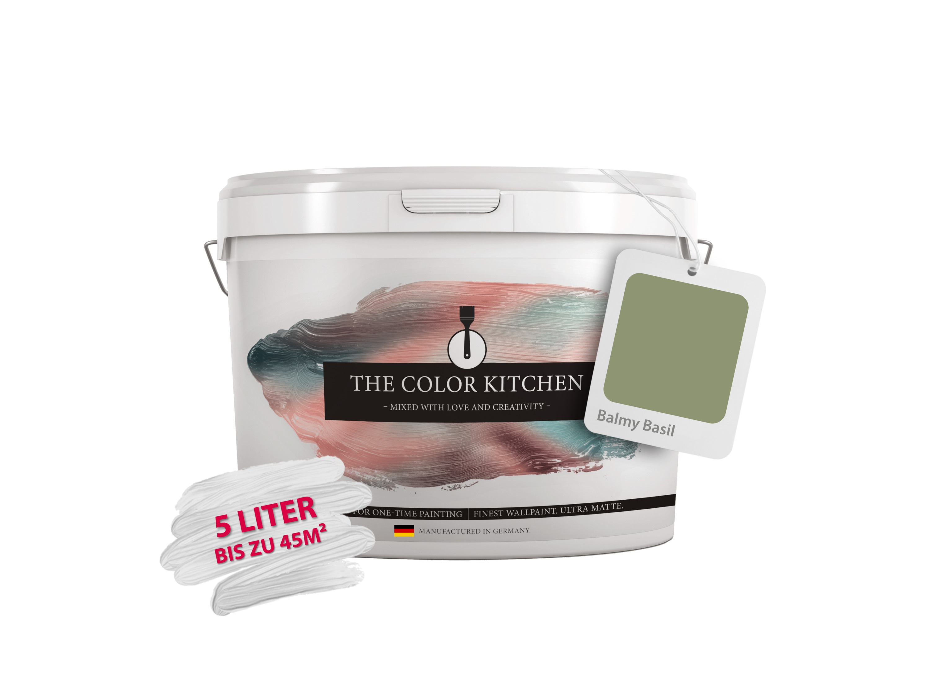 AS Création Barva na stěnu (Balmy Basil Green)