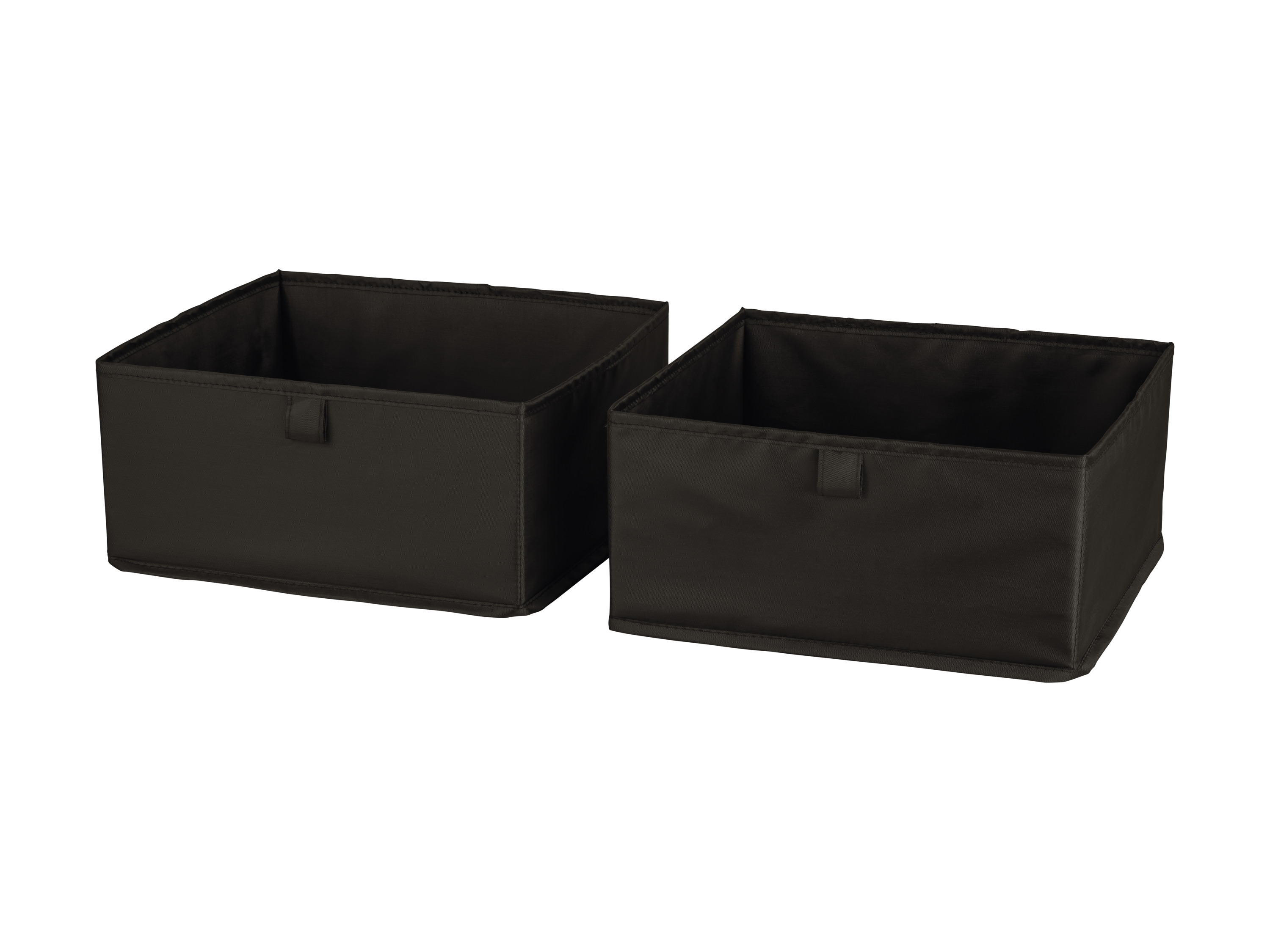 W5 Sada úložných boxů (sada boxů, 2dílná – černá)