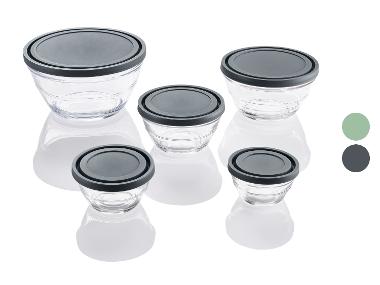 LIVARNO home Sada skleněných misek, 5dílná