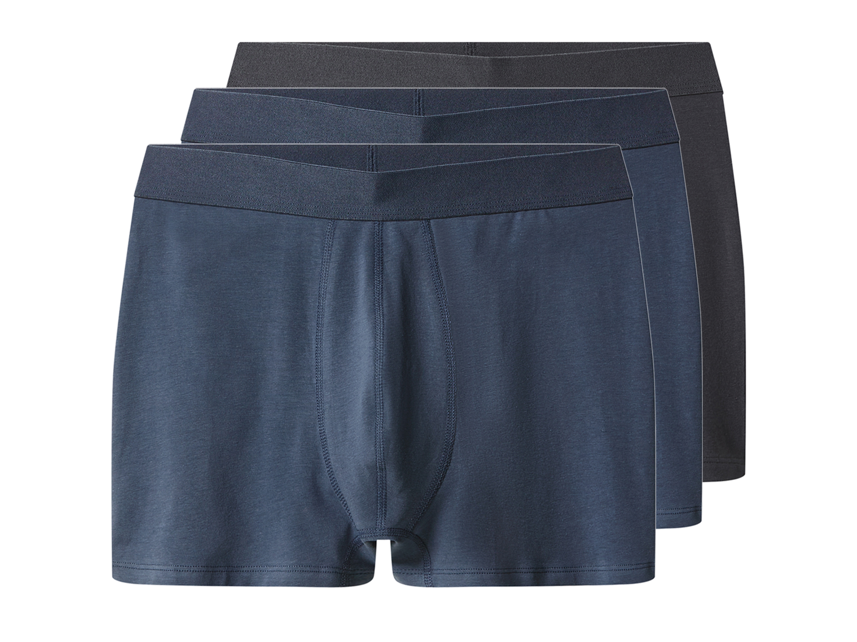 esmara Men Pánské boxerky, 3 kusy (tmavě šedá / modrá, 4/S)
