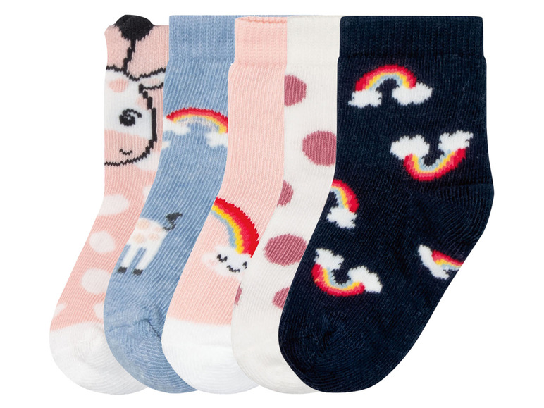  Zobrazit na celou obrazovku lupilu Dívčí ponožky s BIO bavlnou, 5 párů - Obrázek 2