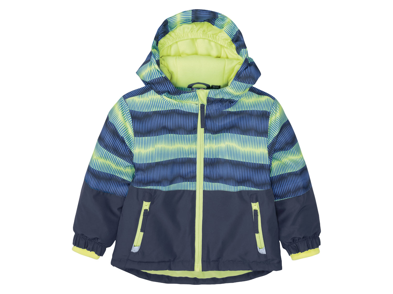 lupilu® Chlapecká lyžařská bunda (86/92, navy modrá / modrá / limetková)