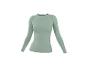 Světle zelený sportovní top s dlouhým rukávem a texturovanými bočními panely