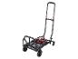 Černý vozík Parkside se čtyřmi koly.