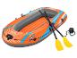 Nafukovací loď Kondor Elite 2000, oranžovo-modrá, s pádly.