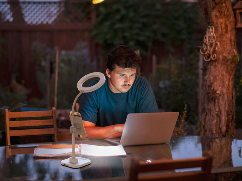  Zobrazit na celou obrazovku Digipower Stolní lampa s držákem na smartphone nebo tablet - Obrázek 9