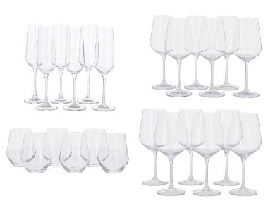 SILVERCREST® Sklenice na sekt / Sklenice na bílé víno / Sklenice na červené víno / Sklenice na vodu