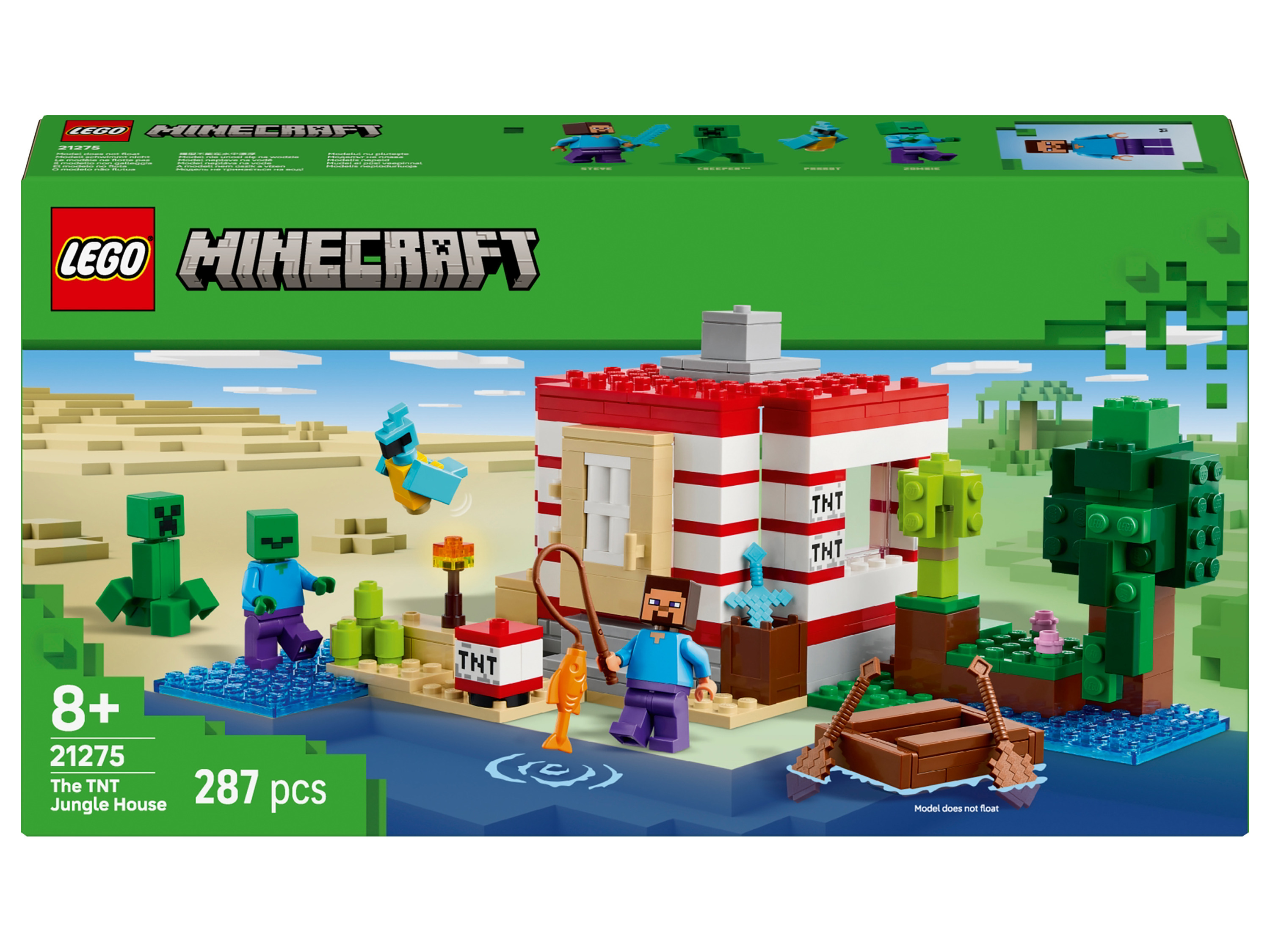 Lego Minecraft 21275 TNT dům v džungli