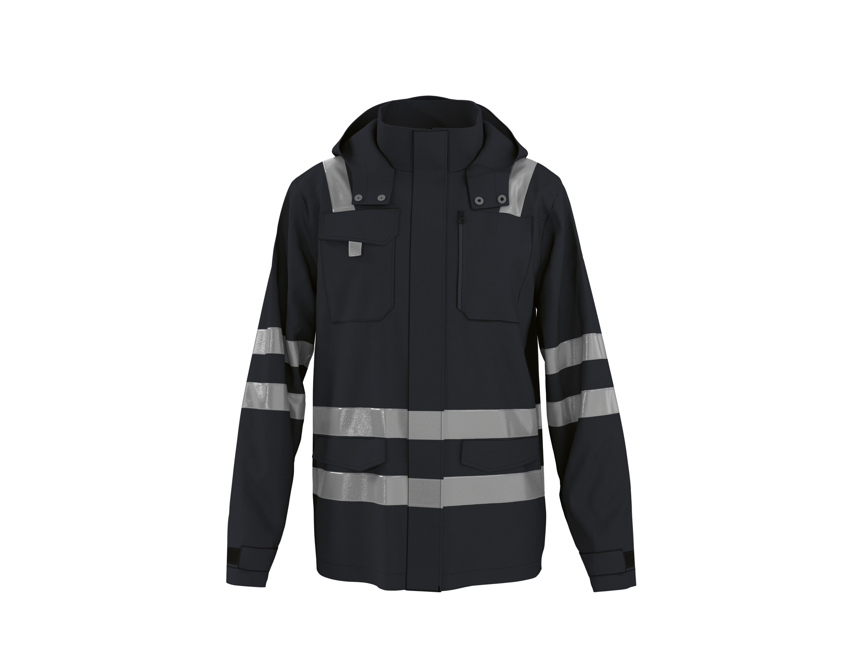 Parkside Performance® Pánská softshellová výstražná bunda (černá, XXL (60/62))