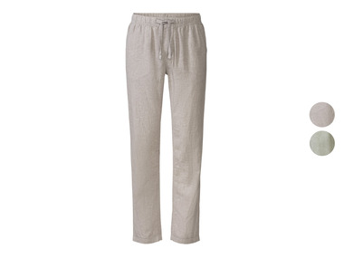 LIVERGY® Pánské lněné kalhoty "Straight Fit"