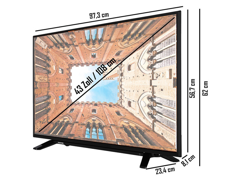  Zobrazit na celou obrazovku TOSHIBA Smart TV 43U2063DAQ, 43″ - Obrázek 2