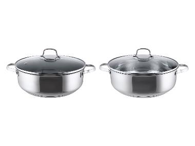 SILVERCREST® Servírovací pánev / hrnec z nerezové oceli, Ø 28 cm