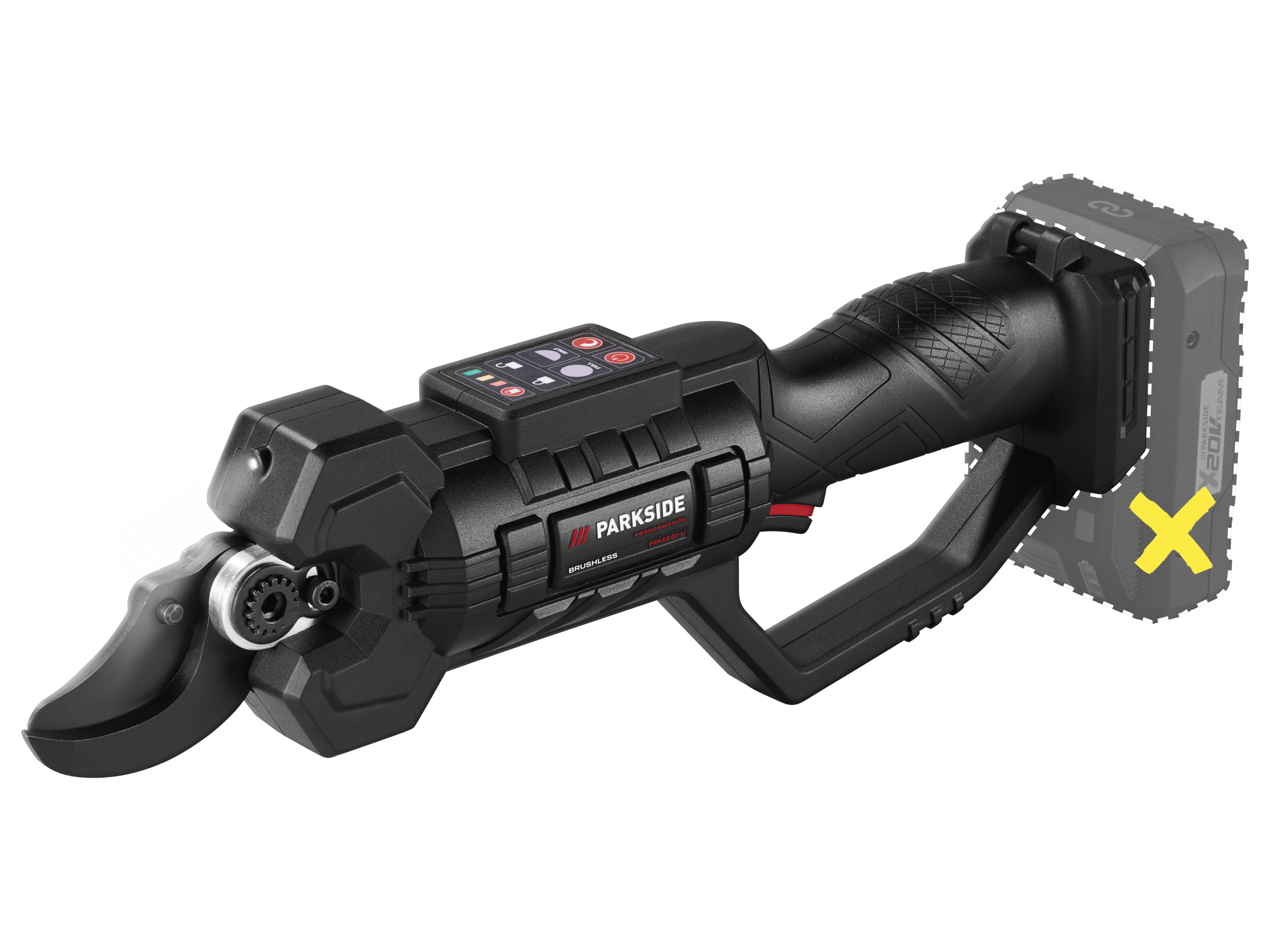 Parkside Performance® Aku nůžky na větve Ppaas 20-Li A1– bez akumulátoru a nabíječky